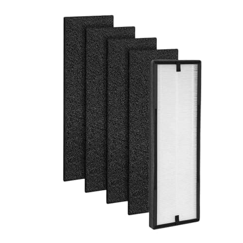 1 NEA-F1 Replacement Filter, 4 NEA-C1 Carbon Filters. Compatible For Eureka NEA120. Compatible For Toshiba Smart WiFi CAF-W36USW