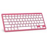 OMOTON Ultra-Slim Bluetooth Keyboard for iPad 11th/10th/9th/8th/7th, iPad Pro/Air/Mini and iPhone Series, Wireless iOS Keyboard with 12 Multimedia Keys for Office, Home, Travel, School,Red
