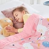 HOSUKKO Weighted Blanket 3 lbs Pink Unicorn Heavy Blanket Lap Blanket, 36"x48", 3 lbs