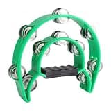Practical Hand Bells Multiple Color Tambourine Double-Sided Children Enlightenment Toy Flower Drum Rings Percussion Stainless Steel Tambourine
