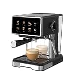 HousesAid Espresso Machine with Milk Frother, Adjustable Steam & Cup Warming Tray – Professional Coffee Maker for Home & Office