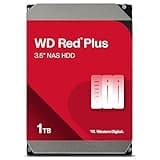 Western Digital 1TB WD Red Plus NAS Internal Hard Drive HDD - 5400 RPM, SATA 6 Gb/s, CMR, 64 MB Cache, 3.5" - WD10EFRX