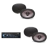 Alpine UTE-83BT Bluetooth® Multimedia Receiver (Does Not Play CDs) with 2 Pairs SXE-6926S 6x9 Coax Speakers