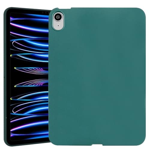 UUcovers Case for iPad Air 11 Inch M4/M3/M2 (2026/2025/2024), iPad Air 5th/4th Generation Cover 10.9 Inch 2022/2020, Lightweight Soft TPU Back Shockproof Anti-Scratch Bumper Tablet Shell, DarkGreen