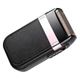 Housoutil Rechargeable Electric Shaver with 3D Floating Structure for Men Portable Vintage Electric Razor and Detachable Washable Head with USB Type-c Cable for Convenient Personal Care