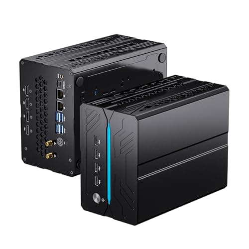 Thdeukoty AI Mini Gaming PC Ryzen 9 9950X3D(16C/32T, Up to 5.7GHz), 64GB DDR5 1TB SSD, Desktop Computer with RTX 5060Ti 16G, Dual 2.5G LAN, Type-C, Win 11 Pro, WiFi 7, BT 5.4, Support Six Display