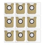 (9 Pack) RV50 Pro Omni Replacement Dust Bags Compatible With Tapo RV50 Pro Omni Robot Vacuum Cleaner, Disposable Vacuum Bag Accessories, Dust Bag, Canister Bags, Filter Bags