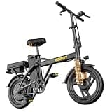 WERHY Electric Bike for Adults, 500W Motor, 20 MPH Max Speed Folding Ebike, 14" Electric Bicycles, Max 20 Miles Range (Pedal Assist Mode), Mini E Bikes