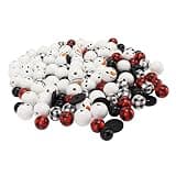 Vistreck Christmas Beads Ornament DIY Kit - Colorful Wooden Beads for Crafting Snowman Decorations & Tree Ornaments