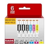 Sutuink PGI-280XXL CLI-281XXL Ink Cartridges Replacement for Canon 280 281 Ink Cartridges Compatible with TR8620 TR8600 TR8622 TR8622a TS6200 TS6300 TS6120 TR7520 TR8620a TR7520 Printer