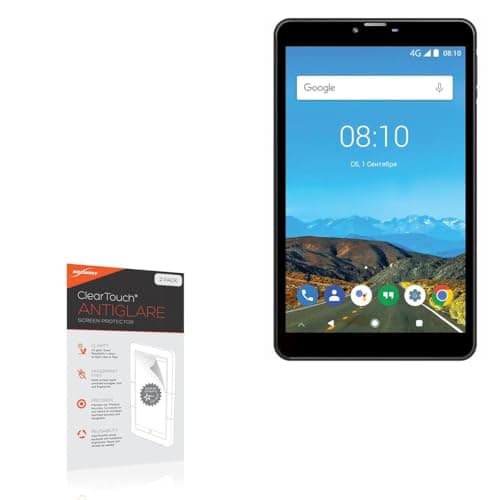 BoxWave Screen Protector Compatible with Bravis NB871 4G - ClearTouch Anti-Glare (2-Pack), Anti-Fingerprint Matte Film Skin