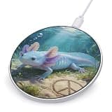 Peace Frog Axolotl Wireless Charger Magnetic Phone Induction Charger 10w Fast Wireless Charging Station Compatible with iPhone 17 16 15 14 13 12 Pro Max Samsung Galaxy S25 S24 S23