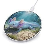 Peace Frog Axolotl Wireless Charger Magnetic Phone Induction Charger 10w Fast Wireless Charging Station Compatible with iPhone 17 16 15 14 13 12 Pro Max Samsung Galaxy S25 S24 S23