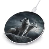Wolf at Night Wireless Charger, Fast Charging Pad