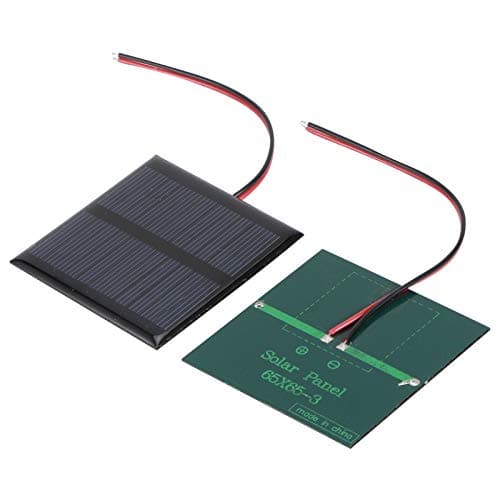 Maqulae 2Pcs 5.5V 0.6W Mini Solar Panel Polysilicon Solar Board for DIY Projects Toys Charging Small DC Batteries with Efficient Energy Conversion