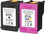 Acaves 67XL Ink Cartridges Black/Color Combo Pack (Black, Color)
