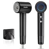 Labiim Hair Dryer, High-Speed Ionic Blow Dryer 110,000 RPM Brushless Motor for Fast Drying, 200M Ions Frizz & Thermo-Control HairDryer with Magnetic Nozzle, Quiet Compact for Home Salon Travel, Black