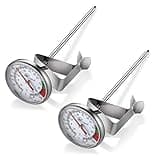 KT THERMO Instand Read 2-Inch Dial Thermometer(2 Pack),Best for The Coffee Drinks,Chocolate Milk Foam