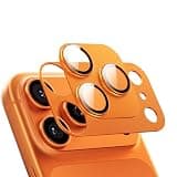 MAGIC JOHN for iPhone 17 Pro Max Camera Lens Protector 6.9'', HD Clear, Magnetic Tempered-Glass Lens Film, Ultra-Tough, Anti-Scratch, Case Friendly, 2 Pack, Orange