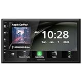 KENWOOD DMX4710S Digital Car Stereo (50W x 6-Ch), Wired Apple CarPlay & Android Auto, Bluetooth-Enabled Head Unit with 6.8" LCD Display, Single DIN Touchscreen Car Stereo with USB Mirroring