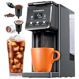 TWOMEOW K Cup Coffee Maker, Single Serve Hot & Iced for K-Cup & Grounds