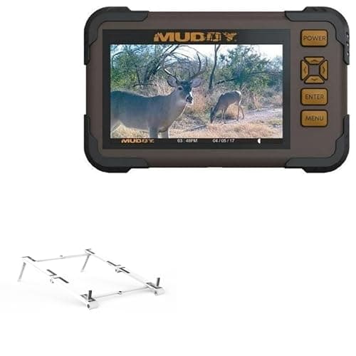 BoxWave Stand and Mount Compatible with Muddy SD Card Viewer (4.3 in) - Pocket Aluminum Stand 3-in-1, Portable Multi Angle Viewing Riser - Metallic Silver