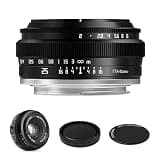 TTArtisan 25mm F2 Wide-Angle APS-C Camera Lens Large Aperture Manual Fixed Camera Lens Compatible with Fuji X-Mount Cameras X-A2 X-A2 X-A3 X-A5 X-A7 X-H1 XT1 X-T2 X-T3 X-T20 X-T30 X-T100 X-T200 X-PRO1