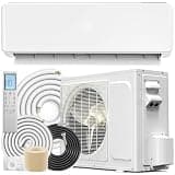 YITAHOME 20 SEER2 12000BTU Mini Split AC/Heating System 115V, Pre-charged Inverter AC Cool & Heat Up to 750 Sq. Ft, Pure Design, Compatible with 3 Level Eco Mode, Complete Installation Kit, White