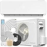 YITAHOME 20 SEER2 12000BTU Mini Split AC/Heating System 115V, Pre-charged Inverter AC Cool & Heat Up to 750 Sq. Ft, Pure Design, Compatible with 3 Level Eco Mode, Complete Installation Kit, White