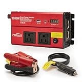 TWING Car 1000w Inverter,12v DC to 110v Power Inverters for Vehicles 1000 watt with Dual AC Outlets 3.0A USB and Type-C,12 Volt Inverter Car Cigarette Lighter Battery