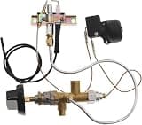BXVV Heater Pilot Burner Assembly for Parts Propane Fire Pit Heater Pilot Burner Assembly Parts Valve Kit, Connecting Tubes,Tilt Switch and Safety Device Ignition Component Pilot Kit
