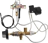 BXVV Heater Pilot Burner Assembly for Parts Propane Fire Pit Heater Pilot Burner Assembly Parts Valve Kit, Connecting Tubes,Tilt Switch and Safety Device Ignition Component Pilot Kit