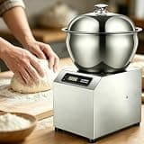 1800W Heating Proofing Dough Kneader, 5kg/8kg Stainless Steel Commercial Dough Mixer with LCD Time 5kg