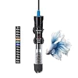 Novique 50W Aquarium Heater Adjustable Temperature Submersible Fish Tank Heater Water Thermostat with Thermometer for Freshwater and Saltwater Tanks
