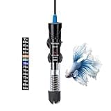 Novique 50W Aquarium Heater Adjustable Temperature Submersible Fish Tank Heater Water Thermostat with Thermometer for Freshwater and Saltwater Tanks