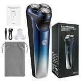 Ordele Electric Razor for Men, 2026 Upgraded Electric Shavers for Men, USB-C Rechargeable, Wet & Dry Shaver with Pop-up Trimmer and Travel Case (Blue)