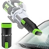 Sealegend Car Drying Nozzle Compatible with EGO Leaf Blower 530 575 580 615 650 670 765 880, Short Nozzle Attachment for Easy Snow & Leaves Removing, 360° Rotation & Scratch Protection, 9.5 in.