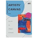 PPD Printable Fabric Sheets, Canvas Paper for Inkjet Printer, 8.5x11" Photo Fabric Printer Sheets, Print on 100% Real Cotton, Matte Finish, No Watermark, 340 gsm 125 lbs (10 Sheets)