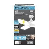 Feit Electric LED Garage Light, Multiple Adjustable Panels, E26 Base, Ideal for Garage, Workshop, Shed, 25,000-Hour Lifetime