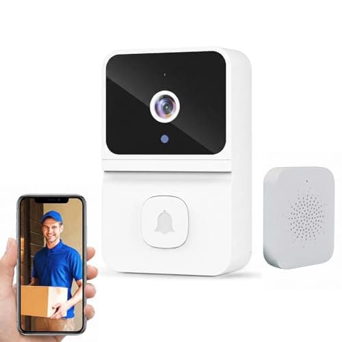 Mengshen Wireless WiFi Video Doorbell Camera with Two Way Audio Night Vision Tuya App Monitor Support 2.4GHz WiFi Only
