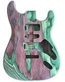 DIY Electric Guitar Body for Strat Guitar Accessory Engineered Wood Guitar Body Humbucker/Single/Humbucker H-S-H Precisely crafted artificial wood guitar body,