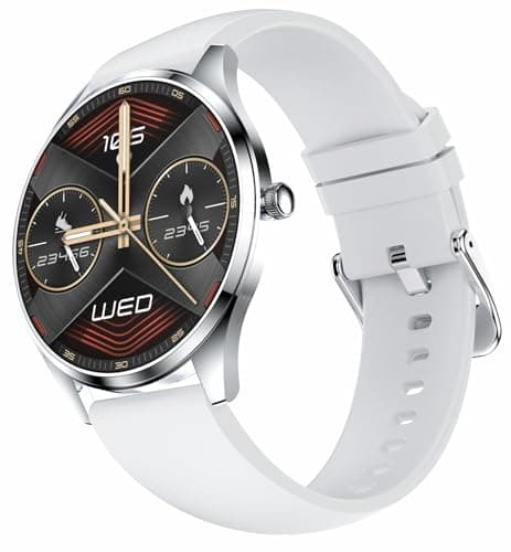 Yihou Men’s Smart Watch with Bluetooth Call 1.43” AMOLED Display Ultra-Thin 6.5mm Design Fitness Tracker with Heart Rate Sleep Monitor 100+ Sports Modes IP67 Waterproof Smartwatch for Android & iOS