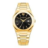 PIERRE RICHARDSON PR5424 Men’s Watch – Black Dial, Gold Stainless Steel, Quartz, Sapphire, 41mm, 5ATM