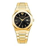 PIERRE RICHARDSON PR5424 Men’s Watch – Black Dial, Gold Stainless Steel, Quartz, Sapphire, 41mm, 5ATM