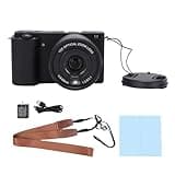 4K Digital Camera with 64MP, 20X Zoom Mirrorless, 3 Inch Flip Screen, LED Flash - Anti Shake, High Resolution Video, Ideal for Travel Photography (Black)
