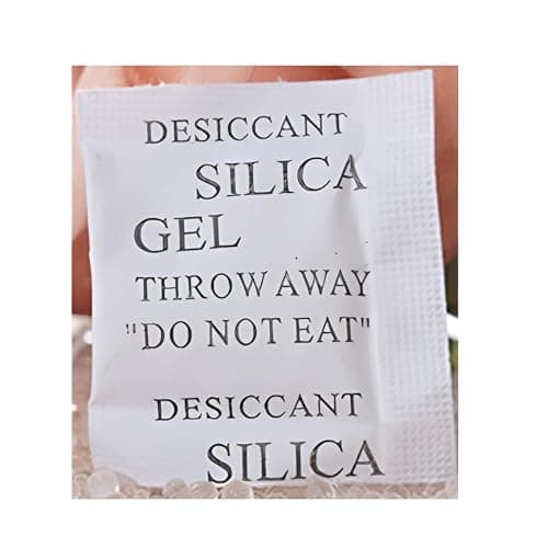 2026 NEW 100 Packs 1g Silica Gel Desiccant Moisture Absorber Dehumidifier Food Storage Humidity Desiccant Silica Gel Packs