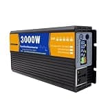 3000W Pure Sine Wave Power Inverter, Car, LCD Display, Off-Grid Solar for Truck, Home 12V 24V 48V 60V 72V to 110V 220V