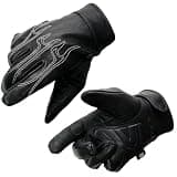 Milwaukee Leather Men's Leather Motorcycle Gloves - Gel Padded Palm, Adjustable Wrist, Riding Gloves - 5X-Large