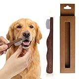 Eye Comb for Dogs & Cats,Wooden Tear Stain Remover for Pets,Gentle Grooming Tool with Rounded Tips,Flea Comb for Small Dogs.