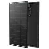 300 Watt Solar Panel, Upgraded 18BB Solar Cells 24.6% High Efficiency Monocrystalline 12V/24V PV Module for Home Rooftop RV Camper Marine Boat Off Grid System All Black